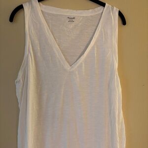 Madewell Whisper Cotton V-Neck Tank